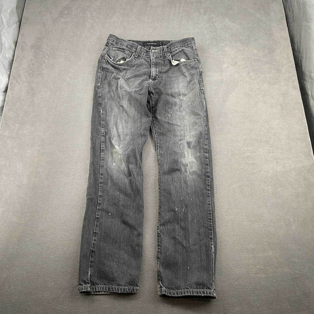Calvin Klein Jeans Mens 30 Gray Denim Cotton Comfort Mid Rise Grunge Streetwear